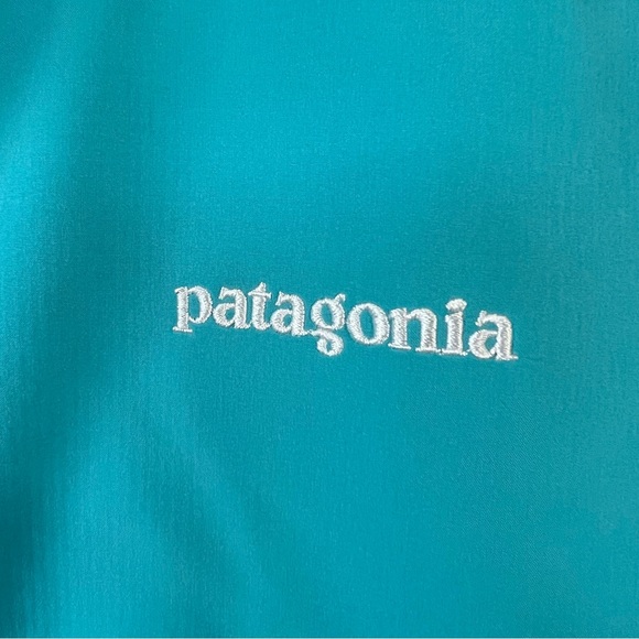 PATAGONIA Polartec Adze Full Zip Jacket W/ Logo Teal Blue - Picture 5 of 12